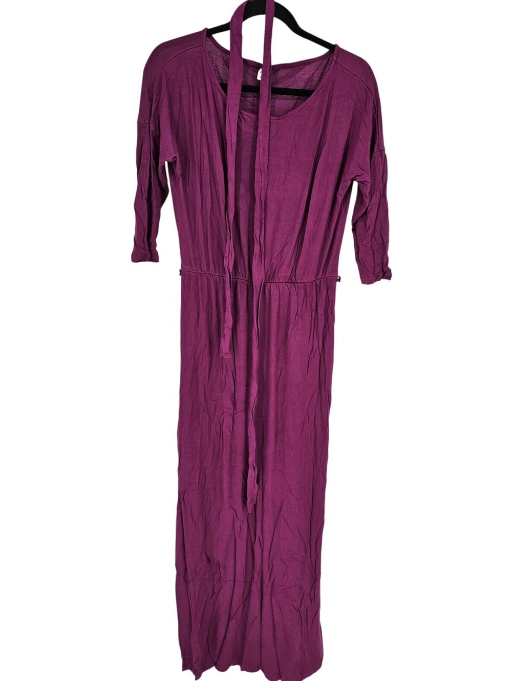 Old Navy Purple Scoop-Neck Half Sleeve Belted Fit & Flare Dress Size M